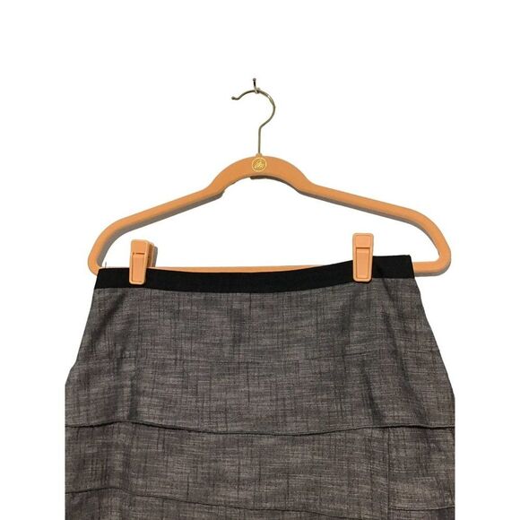 Cato Black Tiered Mini Skirt Size 6 - Picture 2 of 11